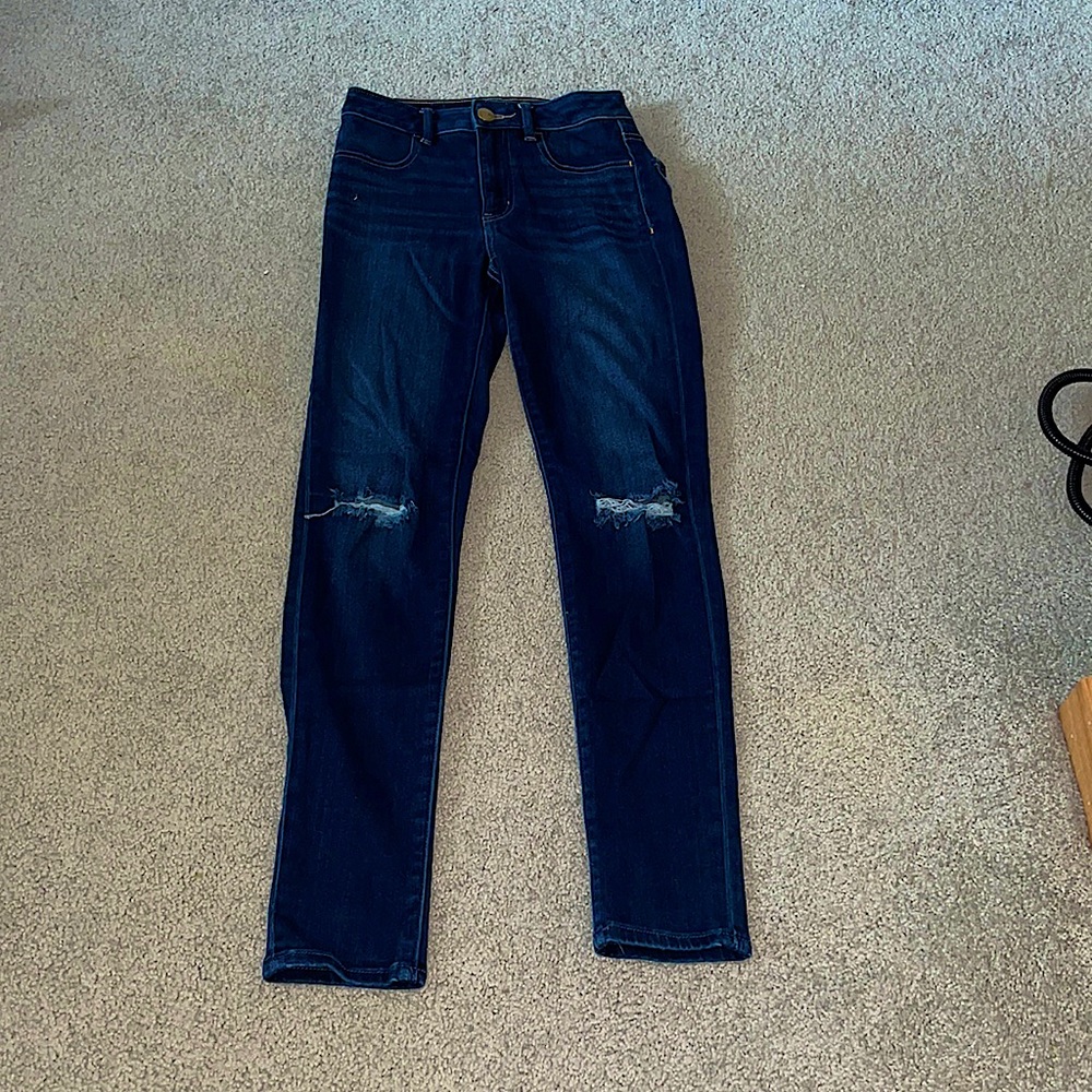 •American eagle jeggings •size 0 (xs/s) •dark blue